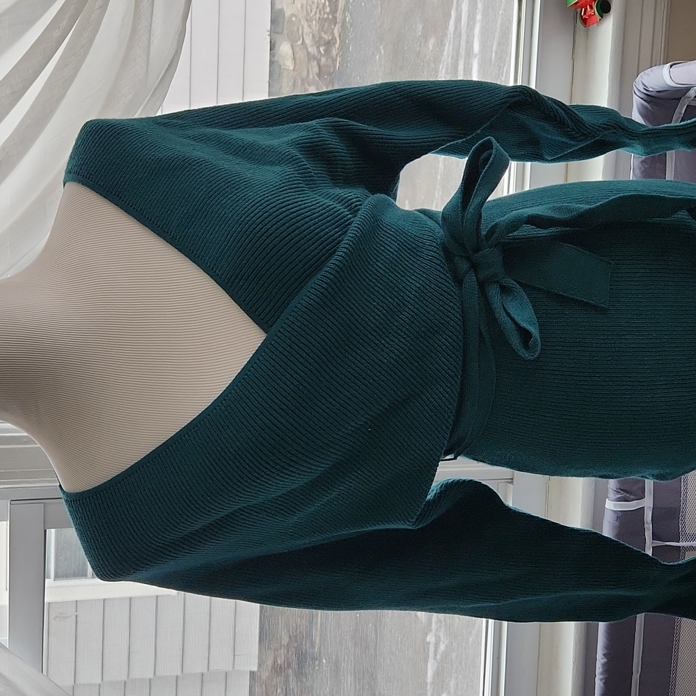 Teal sweater dress 👗